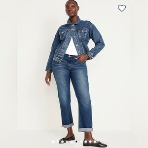 Old Navy Women’s Mid Rise Wow Boyfriend Straight Jeans, Sz.16 Tall